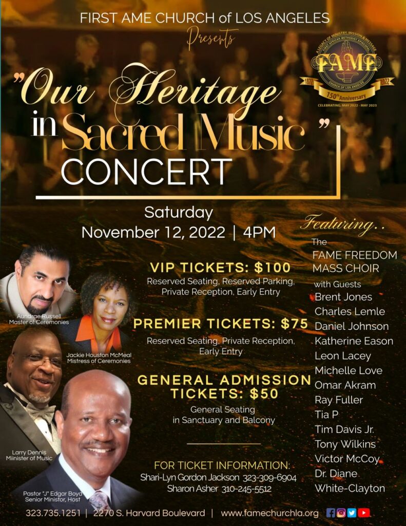 Anniversary Concert – First AME Church